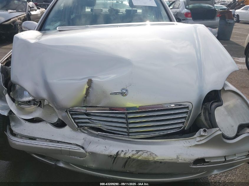 2001 Mercedes-Benz C 320 VIN: WDBRF64J81F055188 Lot: 43209290