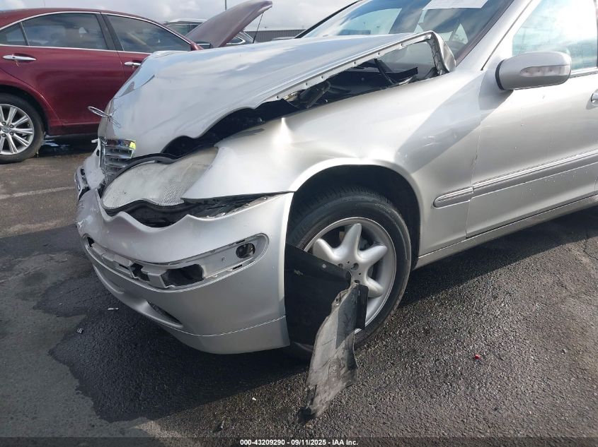 2001 Mercedes-Benz C 320 VIN: WDBRF64J81F055188 Lot: 43209290