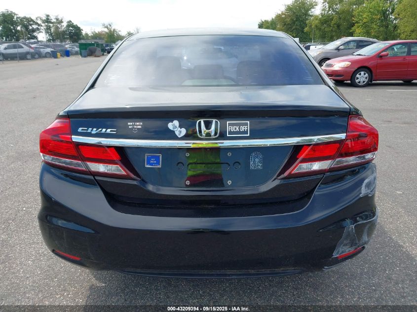 2013 Honda Civic Lx VIN: 19XFB2F55DE295046 Lot: 43209394