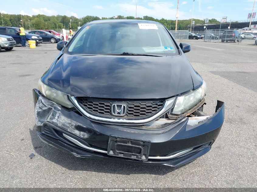 2013 Honda Civic Lx VIN: 19XFB2F55DE295046 Lot: 43209394