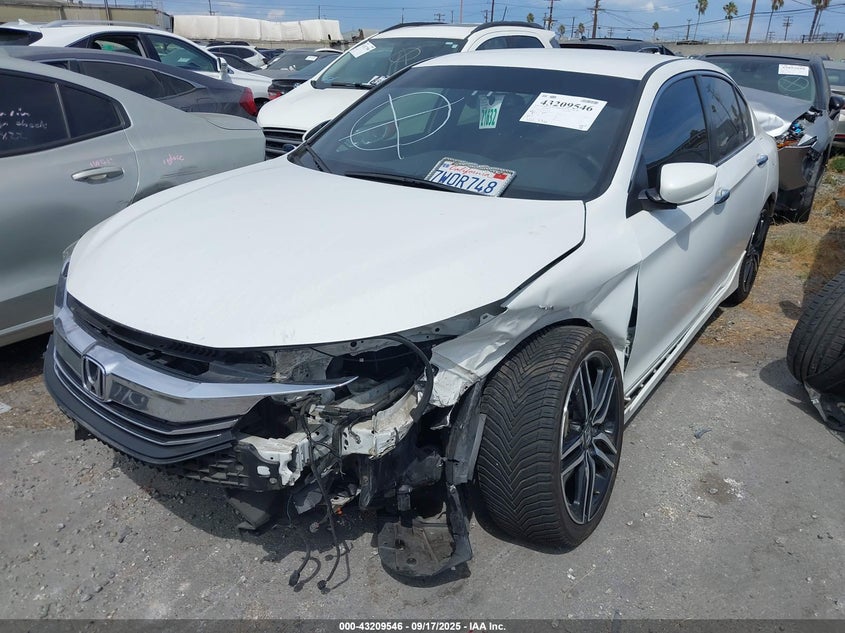 Vin: 1hgcr2f5xha138525, lot: 43704003, honda accord sport 20172