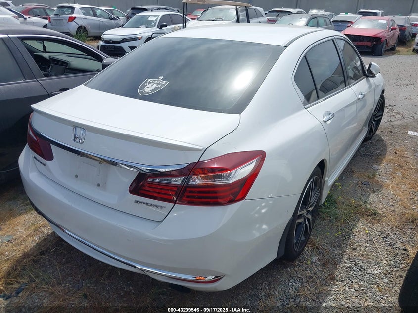 Vin: 1hgcr2f5xha138525, lot: 43704003, honda accord sport 20174