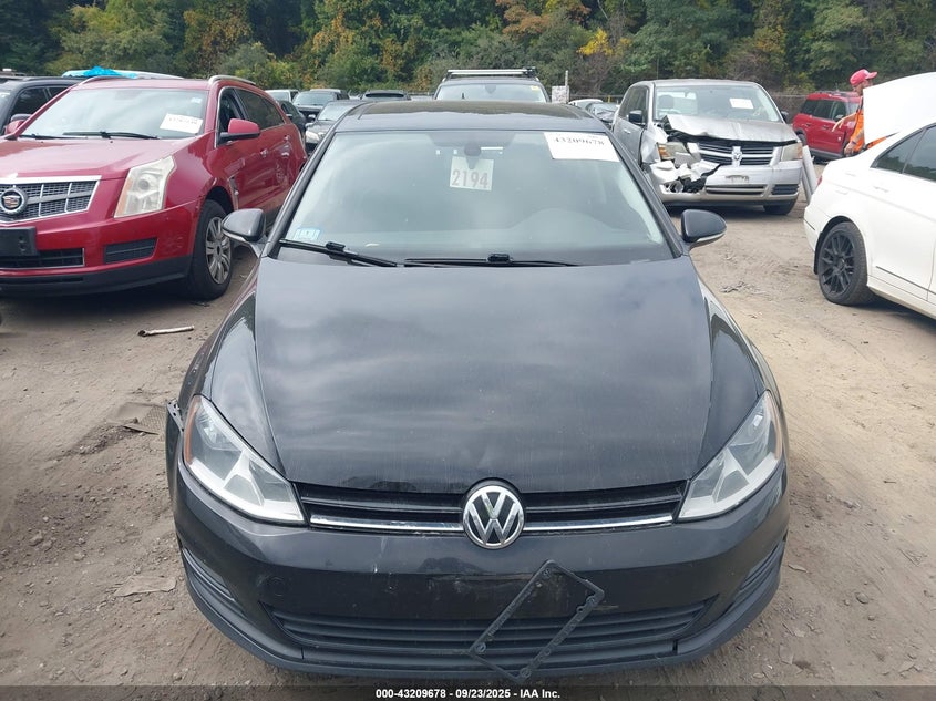 2015 VOLKSWAGEN GOLF TDI SE 4-DOOR - 3VW2A7AU5FM022014
