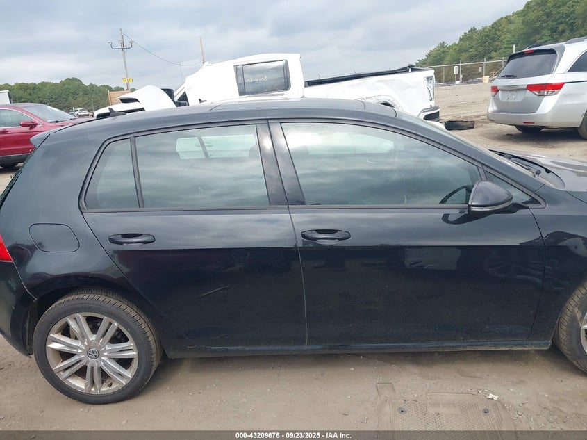 2015 VOLKSWAGEN GOLF TDI SE 4-DOOR - 3VW2A7AU5FM022014