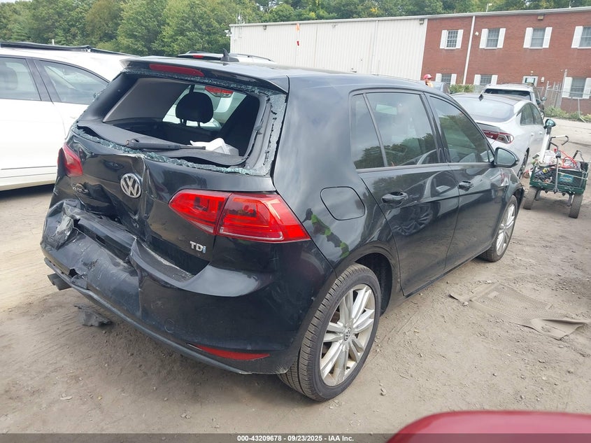 2015 VOLKSWAGEN GOLF TDI SE 4-DOOR - 3VW2A7AU5FM022014