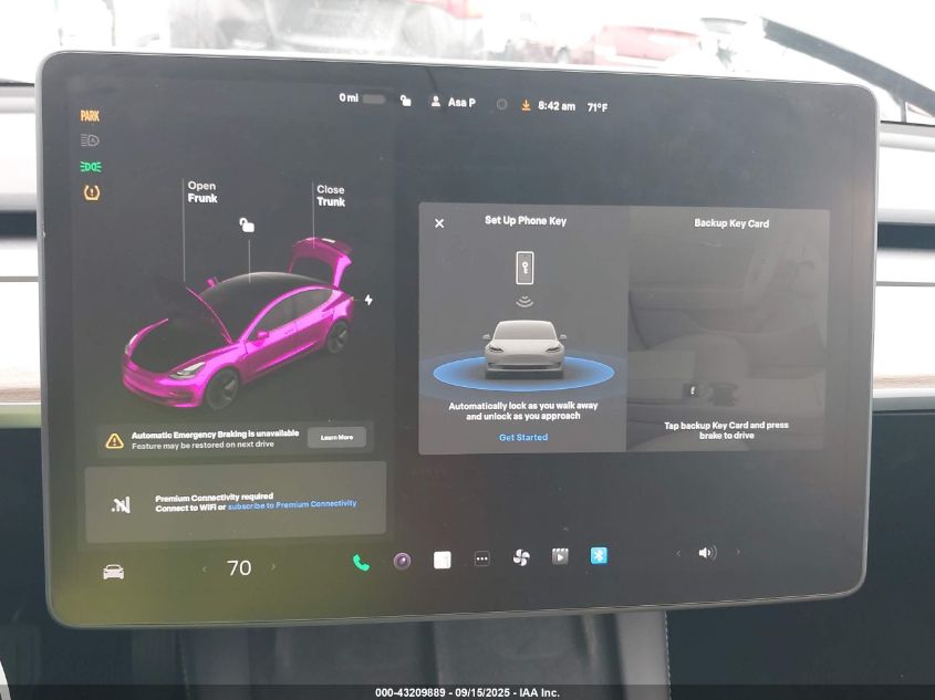 2021 Tesla Model 3 Standard Range Plus Rear-Wheel Drive VIN: 5YJ3E1EA4MF919335 Lot: 43209889