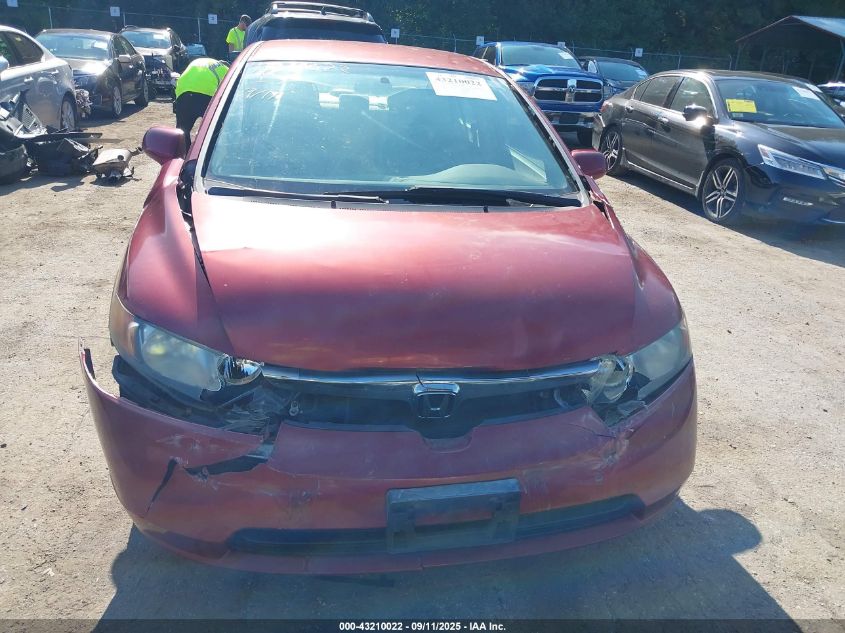 2007 Honda Civic Lx VIN: 1HGFA16507L029699 Lot: 43210022