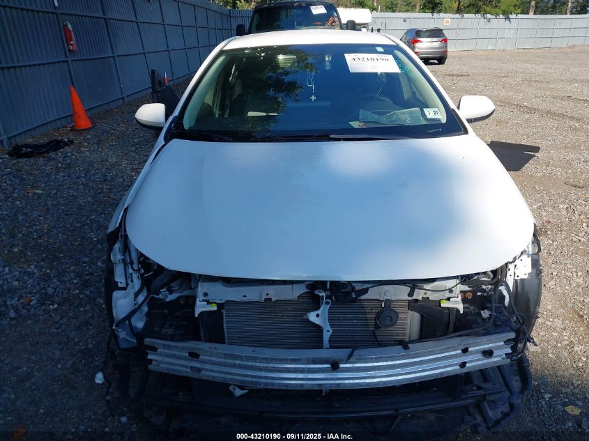 2022 Toyota Corolla Le VIN: JTDEPMAE4N3016954 Lot: 43210190