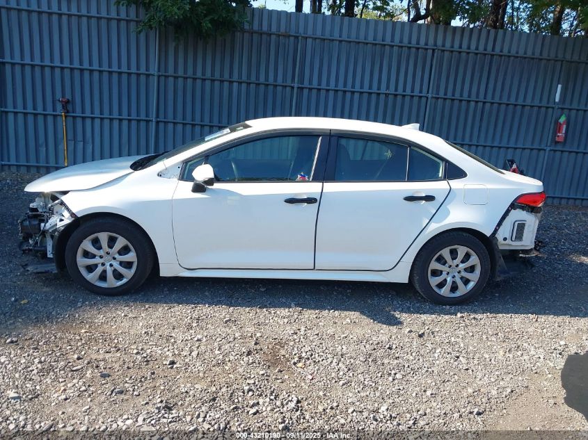 2022 Toyota Corolla Le VIN: JTDEPMAE4N3016954 Lot: 43210190