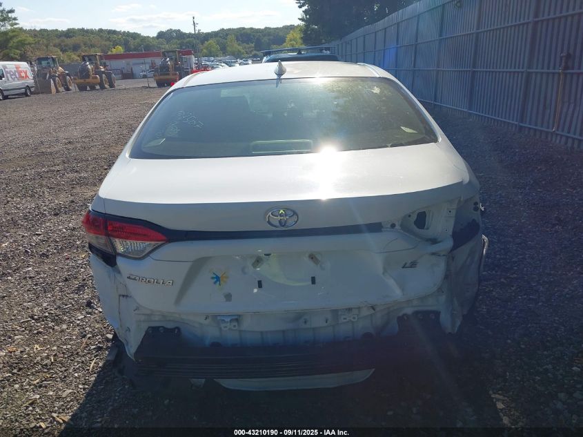 2022 Toyota Corolla Le VIN: JTDEPMAE4N3016954 Lot: 43210190