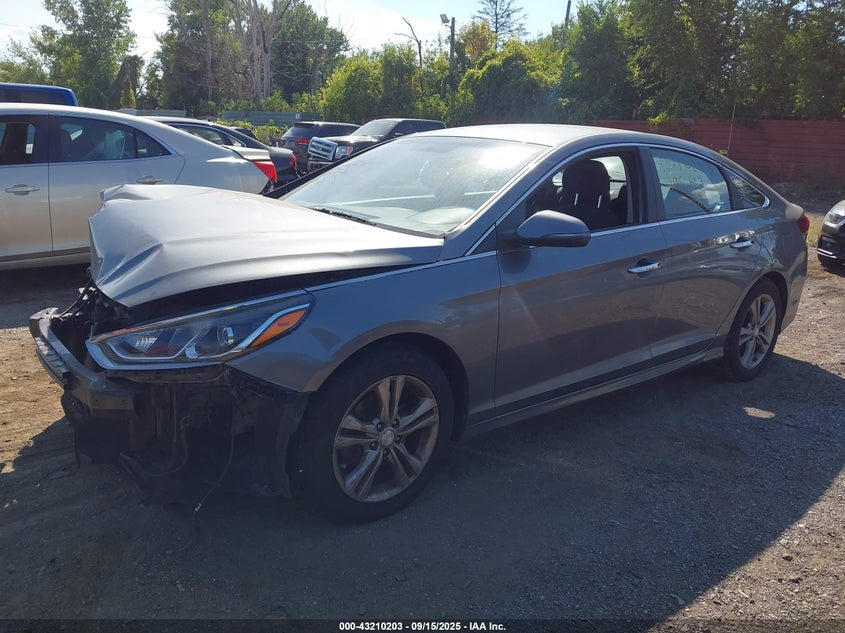 2018 Hyundai Sonata Sel grey sedan gasoline 5NPE34AF0JH628457 photo #3