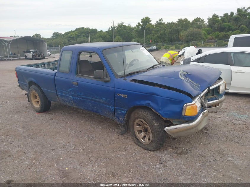 1996 Ford Ranger Super Cab blue pickup gasoline 1FTCR14U6TPB06597 photo #1