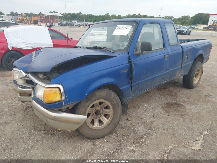 1996 Ford Ranger Super Cab blue pickup gasoline 1FTCR14U6TPB06597 photo #3