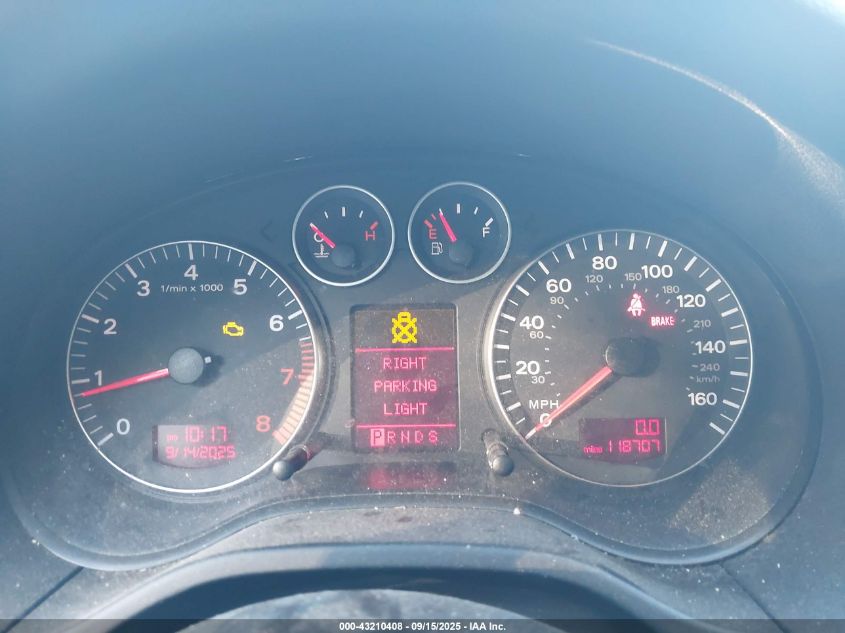 2006 Audi A3 3.2 S Line VIN: WAUKD78P66A081190 Lot: 43210408