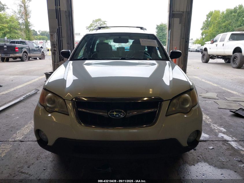 2008 Subaru Outback 2.5I/2.5I L.l. Bean Edition VIN: 4S4BP61CX87346653 Lot: 43210439