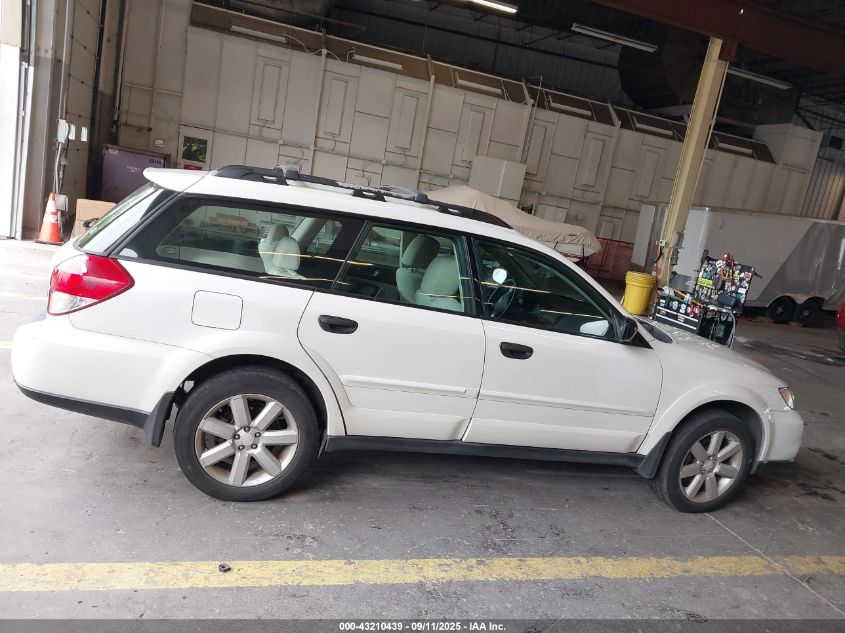 2008 Subaru Outback 2.5I/2.5I L.l. Bean Edition VIN: 4S4BP61CX87346653 Lot: 43210439
