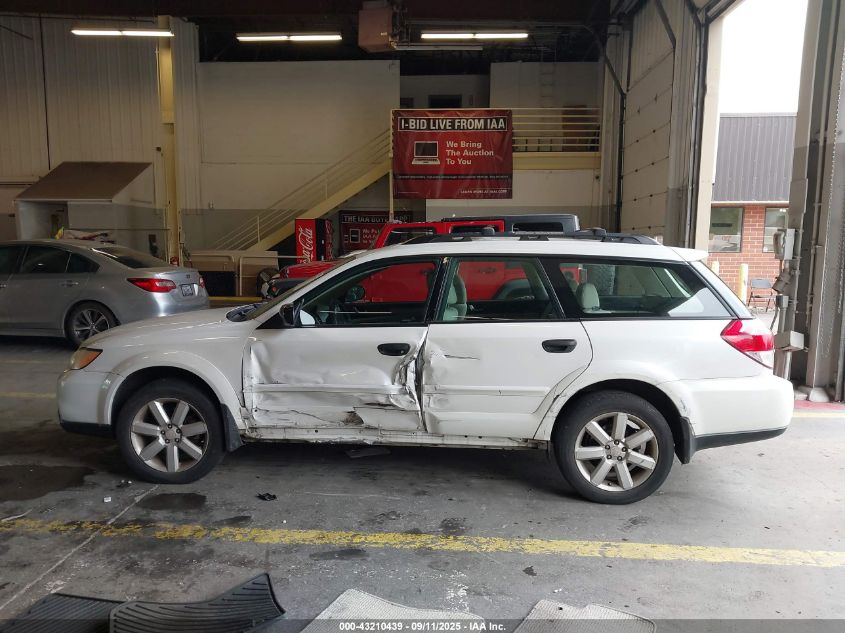 2008 Subaru Outback 2.5I/2.5I L.l. Bean Edition VIN: 4S4BP61CX87346653 Lot: 43210439