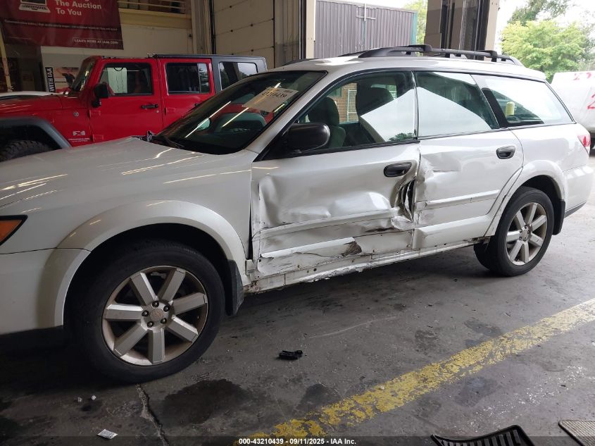 2008 Subaru Outback 2.5I/2.5I L.l. Bean Edition VIN: 4S4BP61CX87346653 Lot: 43210439