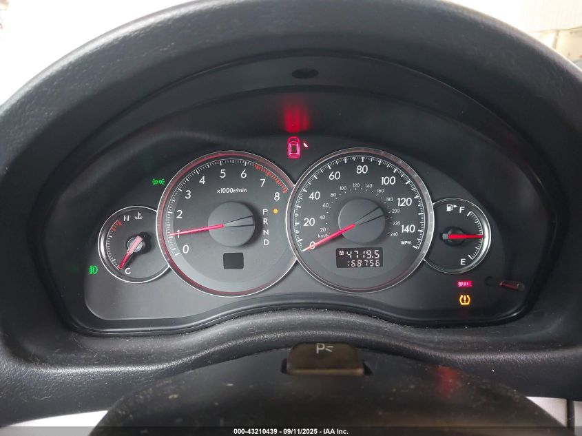 2008 Subaru Outback 2.5I/2.5I L.l. Bean Edition VIN: 4S4BP61CX87346653 Lot: 43210439