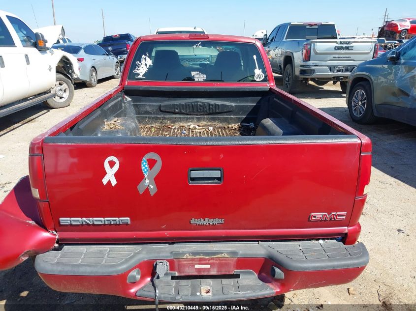 2002 GMC Sonoma Sls VIN: 1GTCS19W728160899 Lot: 43210449