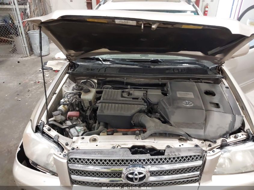 2006 Toyota Highlander Hybrid V6 VIN: JTEDW21A960014129 Lot: 43210467