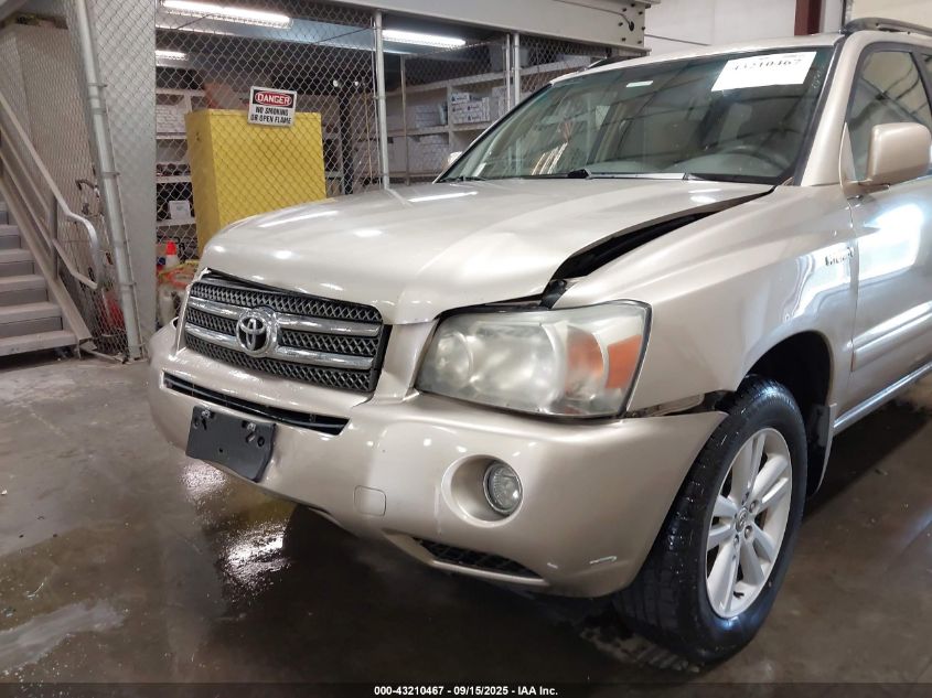 2006 Toyota Highlander Hybrid V6 VIN: JTEDW21A960014129 Lot: 43210467