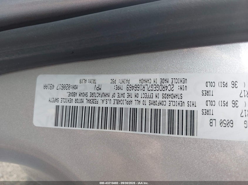 2020 DODGE GRAND CARAVAN GT - 2C4RDGEG7LR166469