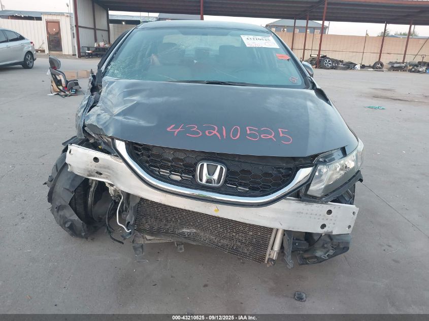 2014 Honda Civic Lx VIN: 19XFB2F5XEE003876 Lot: 43210525