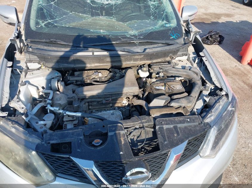 2016 Nissan Rogue Sv VIN: 5N1AT2MTXGC771100 Lot: 43210640