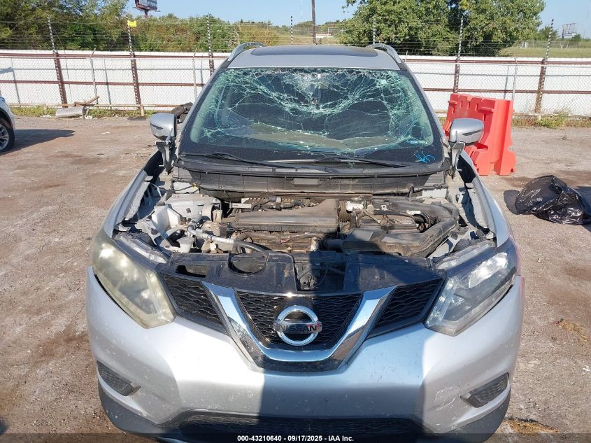 2016 Nissan Rogue Sv VIN: 5N1AT2MTXGC771100 Lot: 43210640