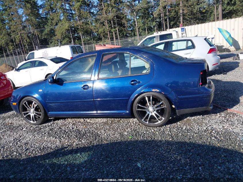 2001 Volkswagen Jetta Glx VIN: 3VWTG69M81M162018 Lot: 43210684