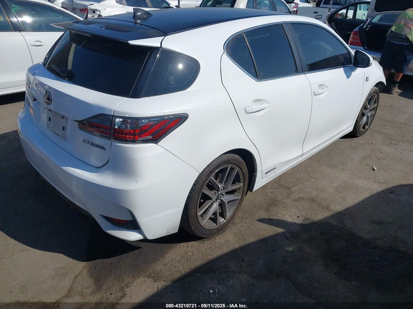 Vin: jthkd5bh4g2252487, lot: 43705178, lexus ct 200h 20164