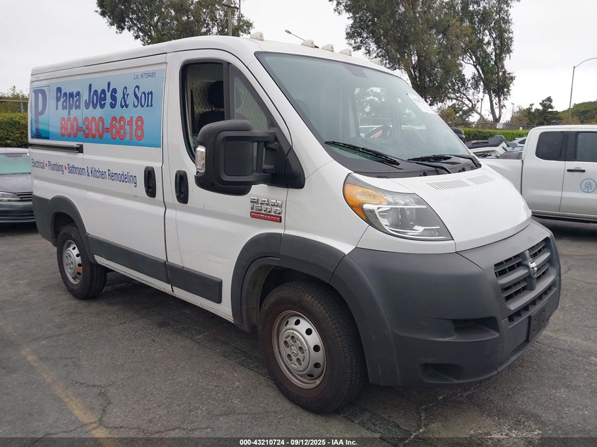 2017 RAM PROMASTER 1500 LOW ROOF 118 WB - 3C6TRVNG9HE524280