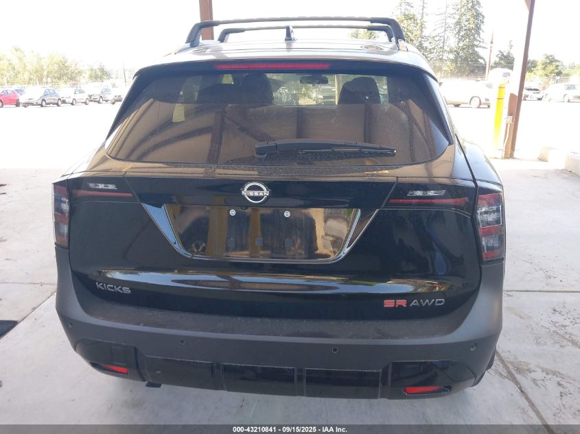 2025 Nissan Kicks Sr Intelligent Awd VIN: 3N8AP6DD5SL313510 Lot: 43210841