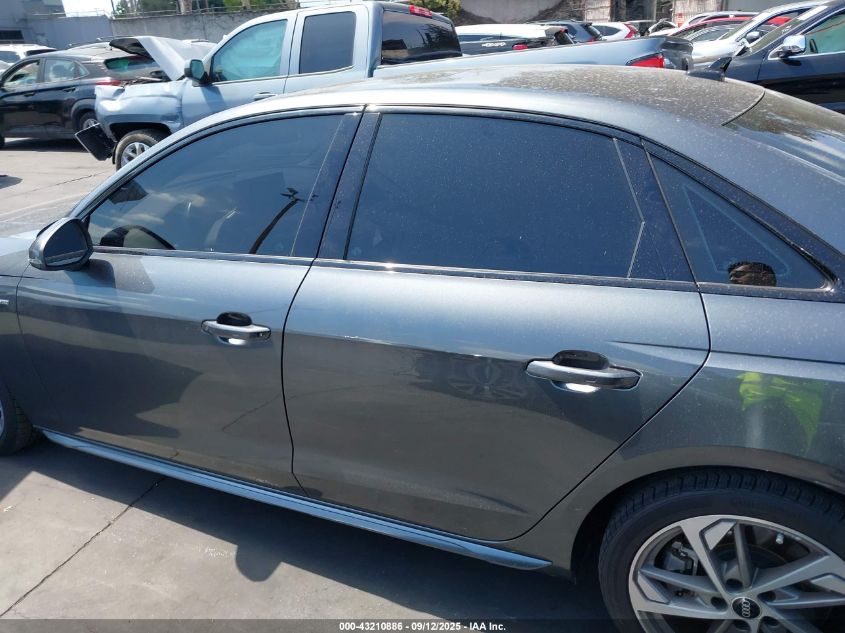 2021 Audi A4 Premium Plus 45 Tfsi S Line Quattro S Tronic VIN: WAUEAAF45MA074577 Lot: 43210886