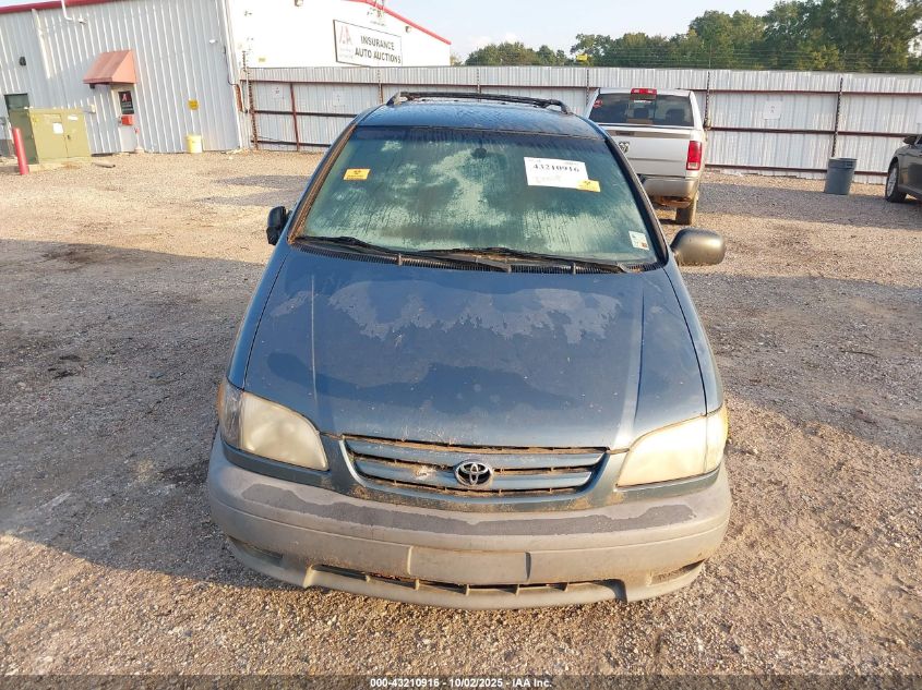 2001 Toyota Sienna Le VIN: 4T3ZF13C91U346059 Lot: 43210916