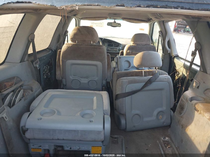 2001 Toyota Sienna Le VIN: 4T3ZF13C91U346059 Lot: 43210916