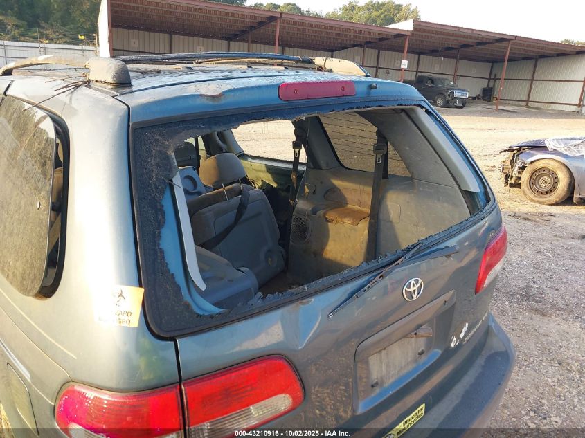 2001 Toyota Sienna Le VIN: 4T3ZF13C91U346059 Lot: 43210916