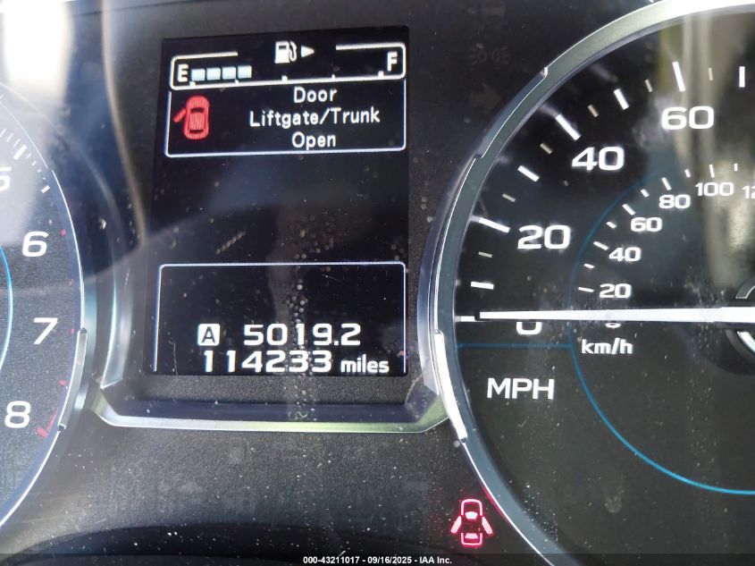 2017 Subaru Forester 2.5I Touring VIN: JF2SJAWCXHH565187 Lot: 43211017