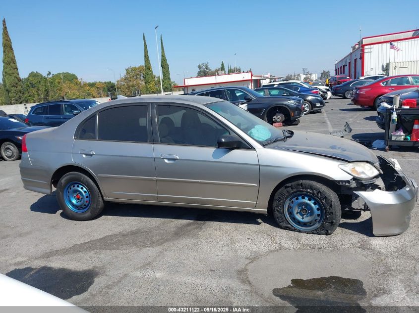 2004 Honda Civic Lx VIN: JHMES16574S000918 Lot: 43211122