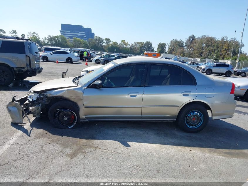 2004 Honda Civic Lx VIN: JHMES16574S000918 Lot: 43211122