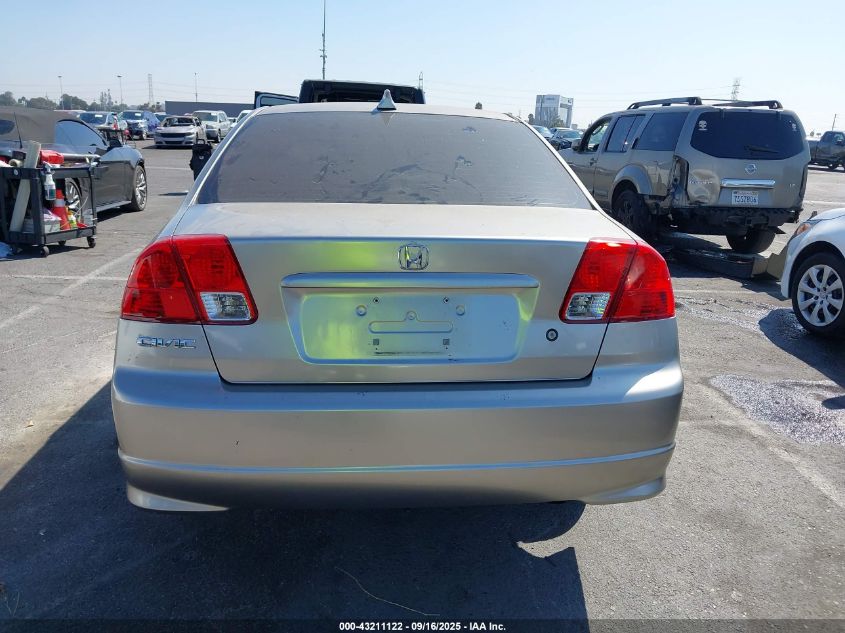 2004 Honda Civic Lx VIN: JHMES16574S000918 Lot: 43211122