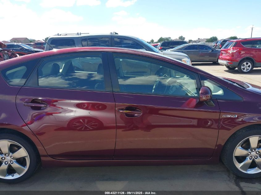 2013 Toyota Prius Three Se VIN: JTDKN3DU5D5606783 Lot: 43211126