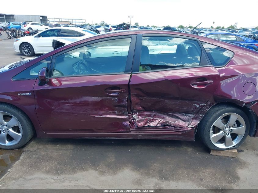 2013 Toyota Prius Three Se VIN: JTDKN3DU5D5606783 Lot: 43211126