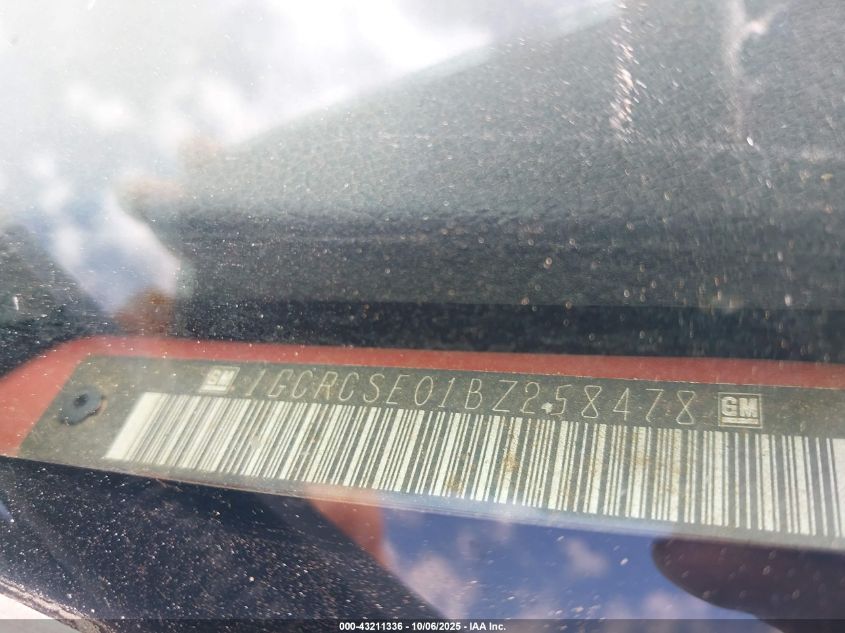 2011 Chevrolet Silverado 1500 Lt VIN: 1GCRCSE01BZ258478 Lot: 43211336