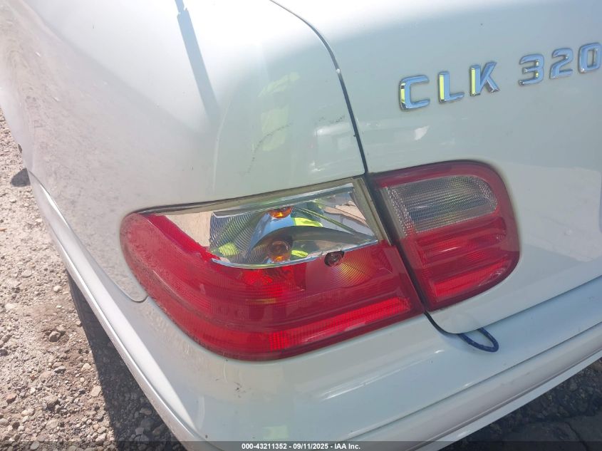 2001 Mercedes-Benz Clk 320 VIN: WDBLK65G91T056291 Lot: 43211352