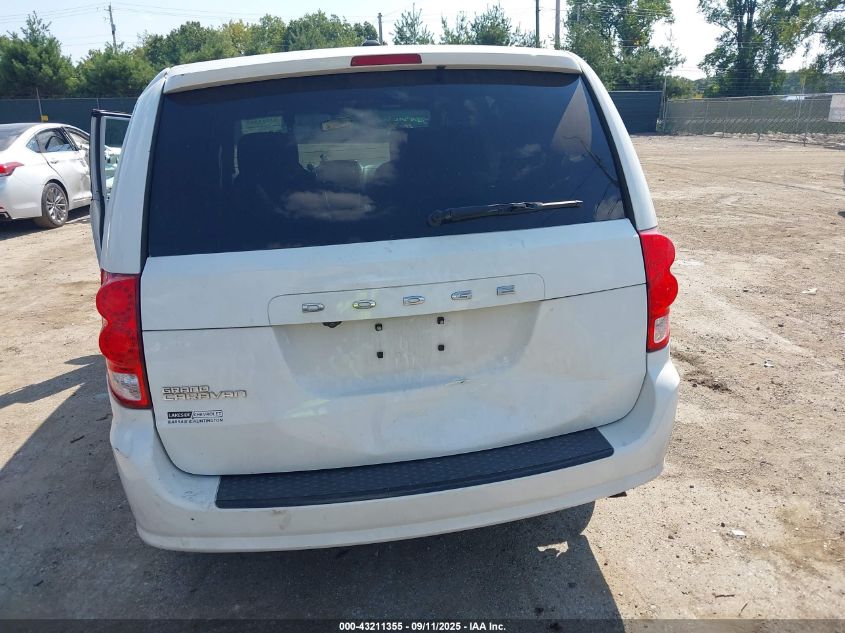 2017 Dodge Grand Caravan Se Plus VIN: 2C4RDGBG0HR834575 Lot: 43211355