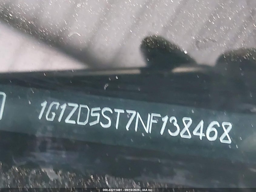 2022 CHEVROLET MALIBU FWD LT - 1G1ZD5ST7NF138468