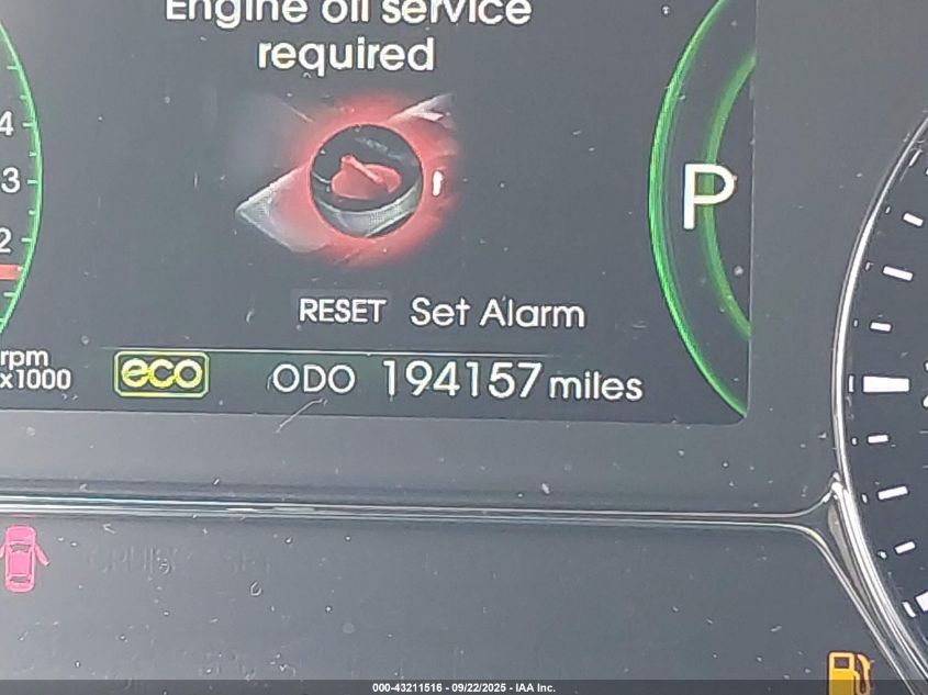 2011 Kia Optima Hybrid Ex VIN: KNAGM4AD3B5004476 Lot: 43211516