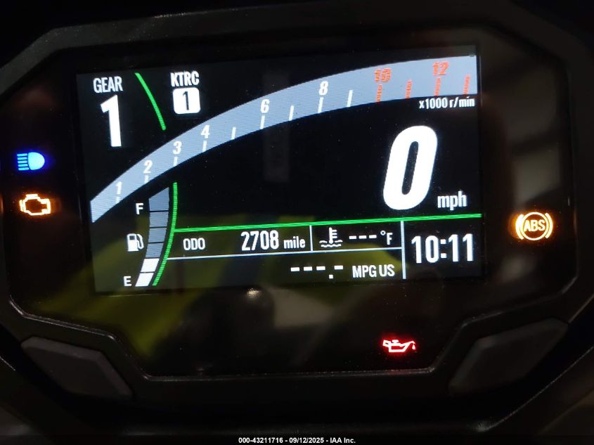 2024 Kawasaki Ex650 P VIN: ML5EXEP12RDAC1511 Lot: 43211716